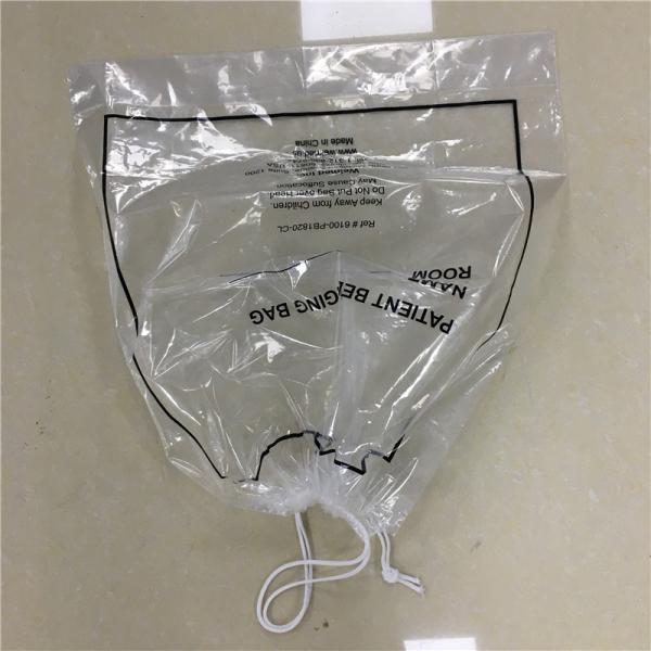Biodegradable Drawstring Patient Belongings Bag,Manufacturer of Patient Belonging Bag with Rigid Handle OEM Available