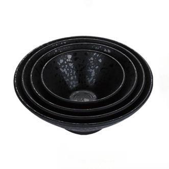 Matte Finish Melamine Soup Bowl - Serving Bowl Black