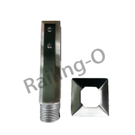 Balustrade Glass Railing Spigot H240MM Matt Black Finish Glass Pool Fencing Spigots