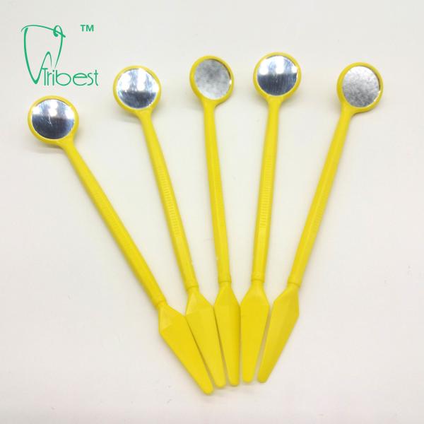 175mm PC Disposable Dental Mirror With Spatula