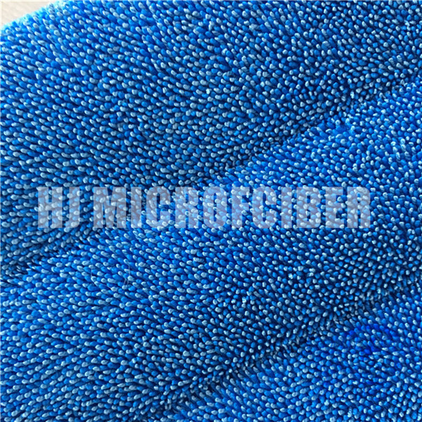 Micofiber polyester and polyamide piped twist microfiber flat mop pad
