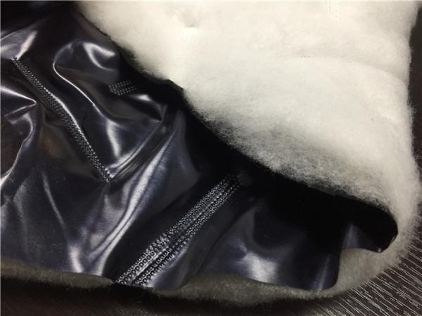 Wadded Clothes PU Synthetic Leather 140g Cotton Quilted With Coated Fabric