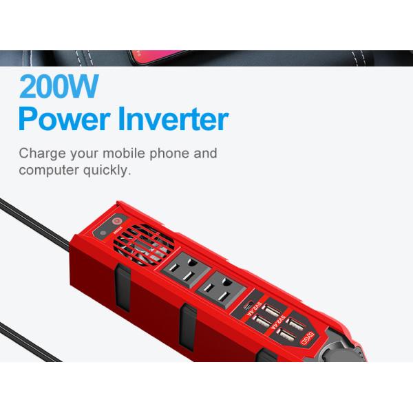 Mini Inverter Multifunctional Car Inverter 200W Car Van Power Inverter Car Power Converter