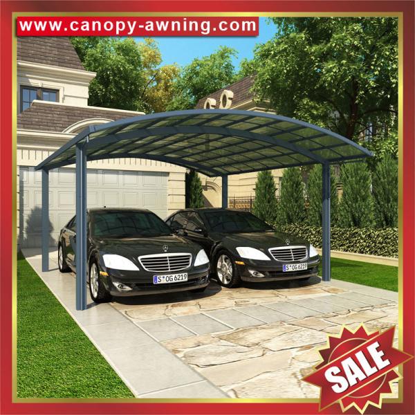 Excellent outdoor park car shelter canopy awning carport with aluminum framework and polycarbonate sheet