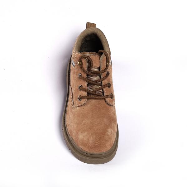 Shengjie Steeltoe Выгравированная коровая кожа Низкий разрез Удобная EVA подстилка Металлические окуляры Дешевые ботинки безопасности