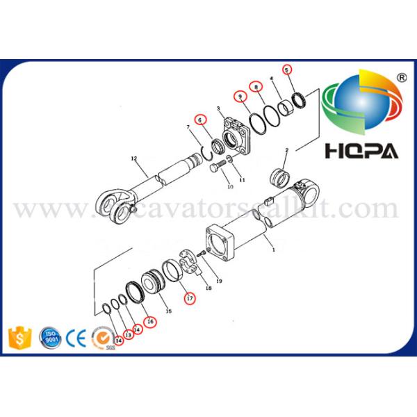 707-99-66010 Service Excavator Seal Kit , Lift Cylinder Seal Kit Fits Komatsu WA400-1
