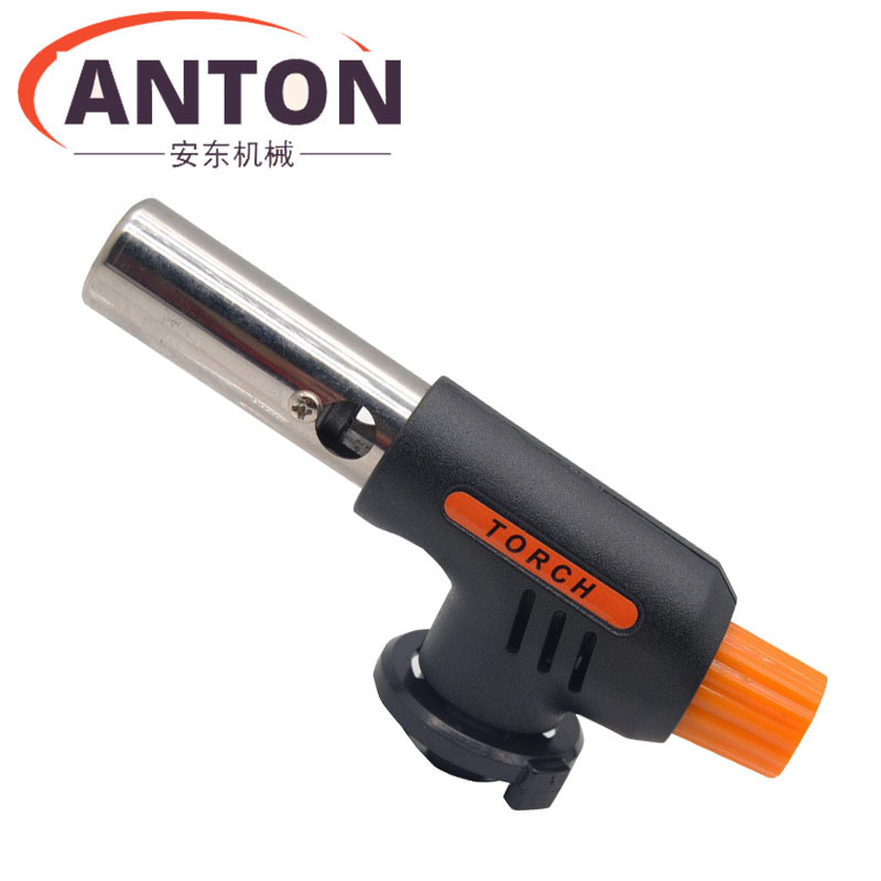 807 Solid Brass Nozzle Butane Torch Stainless Steel Barrel For Kitchen Welding Camping