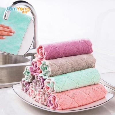 Serviettes de cuisine absorbantes personnalisées 250gsm pour le lavage de plat