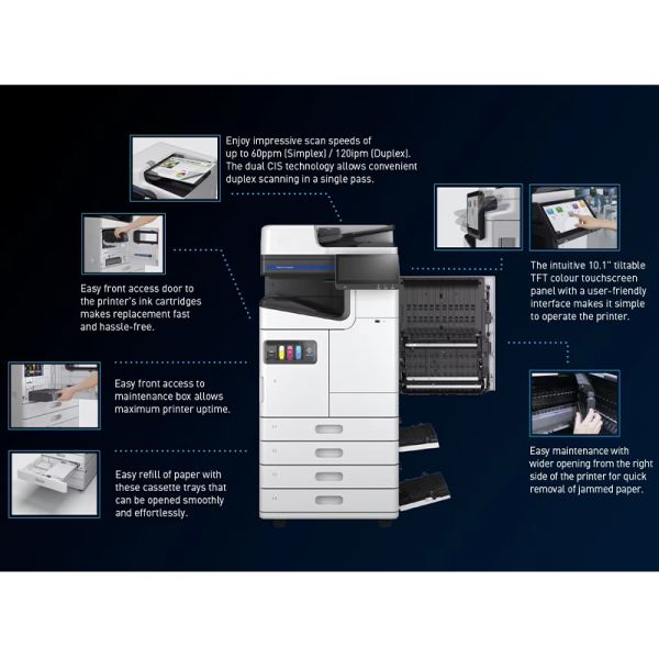 A3 Color Multifunction Printer High Quality Workforce Enterprise Am-c6000 A3 Color Inkjet Multifunction Printer