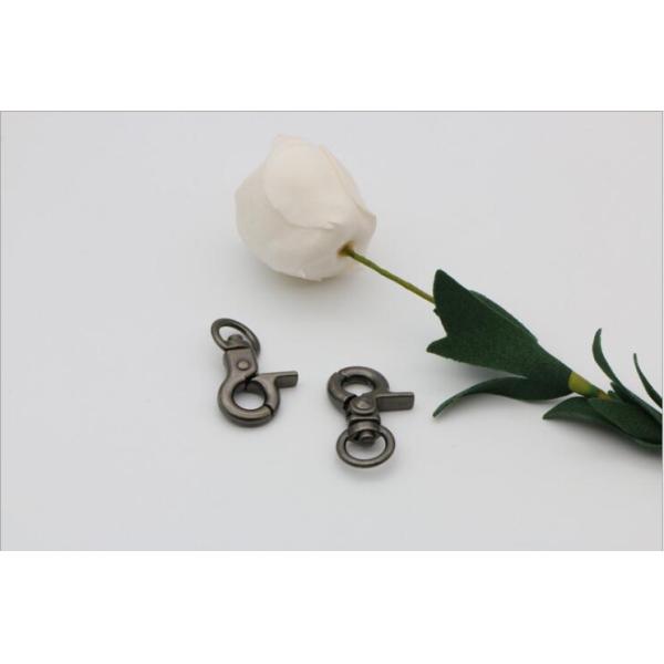 Bag metal accessories zinc alloy gunmetal color 8.5 mm trigger snap hook wholesale