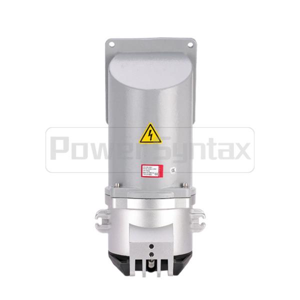 Numéro de la pièce industriel à angles fixé au mur à forte intensité résistant 75068 de prise de PowerSyntax 5P 250A IP67 400V