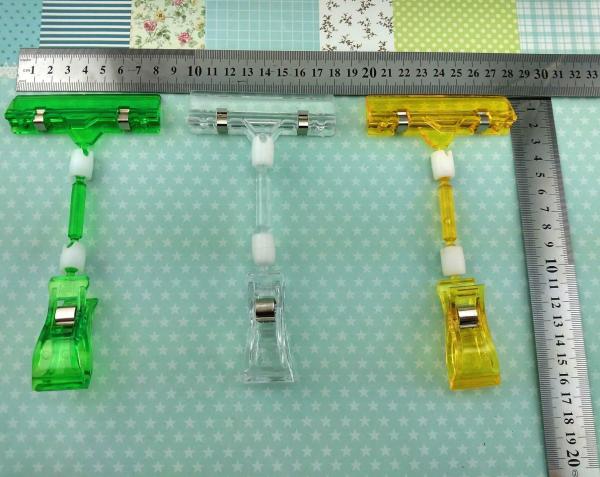 Special offer sales transparent shelves clip to POP advertising price tag clip to clip