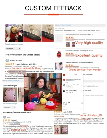 Supercute Custom Intelligent Voice Interaction Blinking Backpack Kids Schoolbag