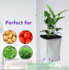 Nursery Growing Bags Large, 7.8x8.6 inches Biodegradable Fabric Seedling Grow Bag, Seed Starting Pots Pouches