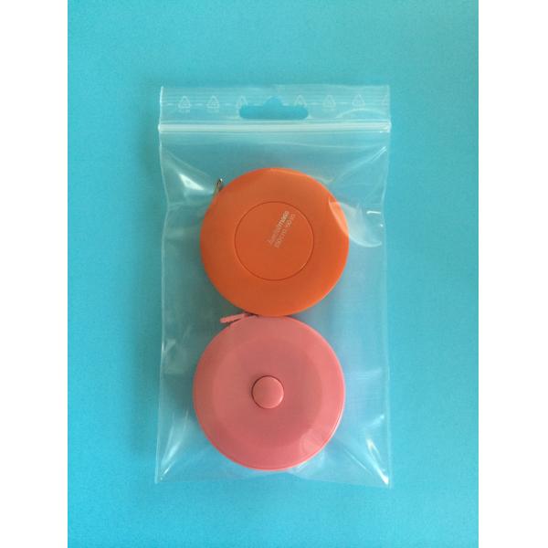 Transparent Industrial Ziplock Bags Plastic LDPE Resealable With Handle Hole / Hanger