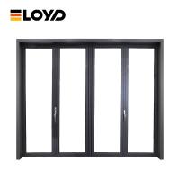 Hurricane Proof Medium Narrow Aluminum Folding Patio glass Doors For Houses Interior