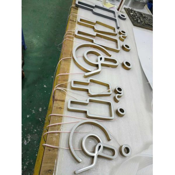 Stainless Steel Front Lit Channel Letter Sign For Mall / Memorable Signage