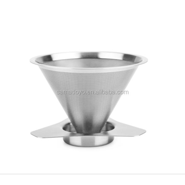 Convenient and Durable 600ml Heat Resistant Glass Pour Over Coffee Maker with Filter