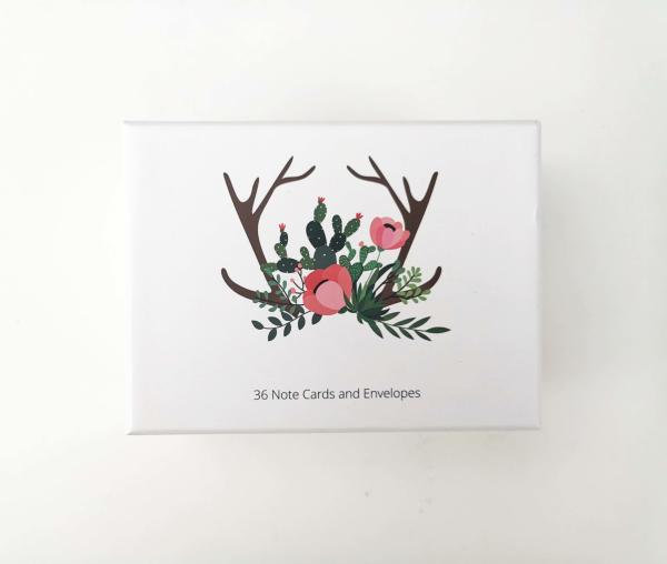 Wedding Decoration Custom Card Printing 36 Packs Floral Note Card Printing