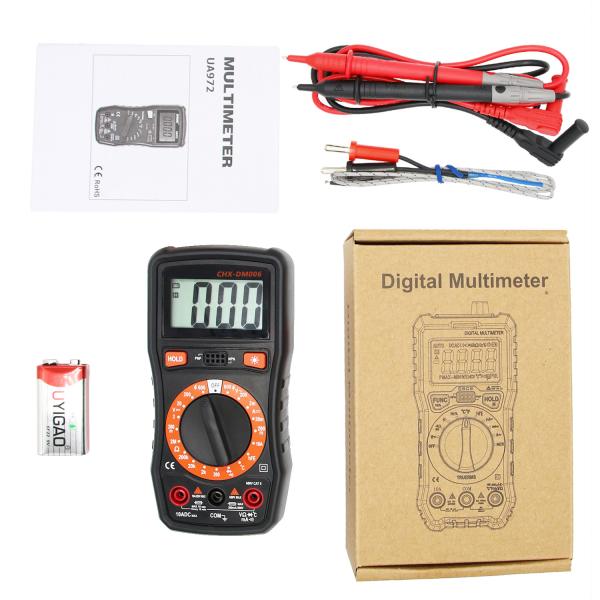 Mini LCD Digital Multimeter 1MHz 10MHz 200kΩ 2MΩ Overload protection