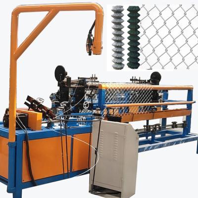 High speed full automatic galvanized diamond mesh chain link fence machine price