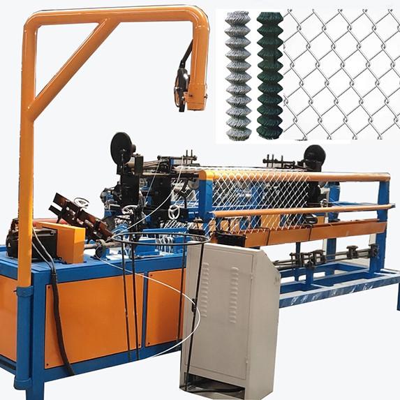 High speed full automatic galvanized diamond mesh chain link fence machine price