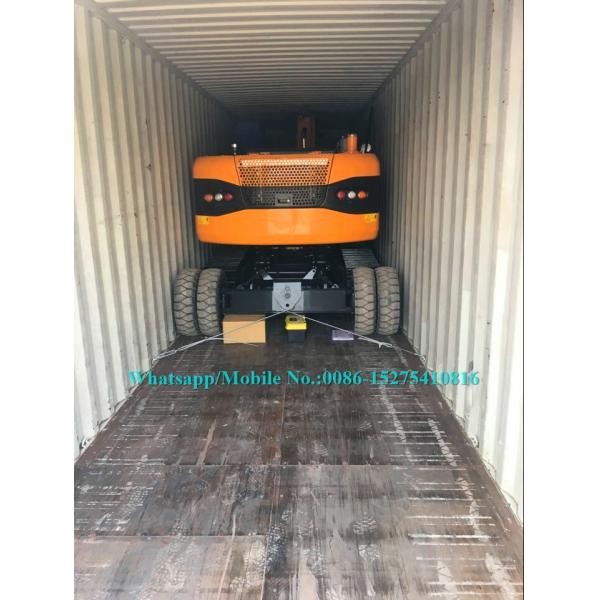 Excavatrice amphibie de machines mobiles de terre lourde de 9 tonnes mini avec des roues