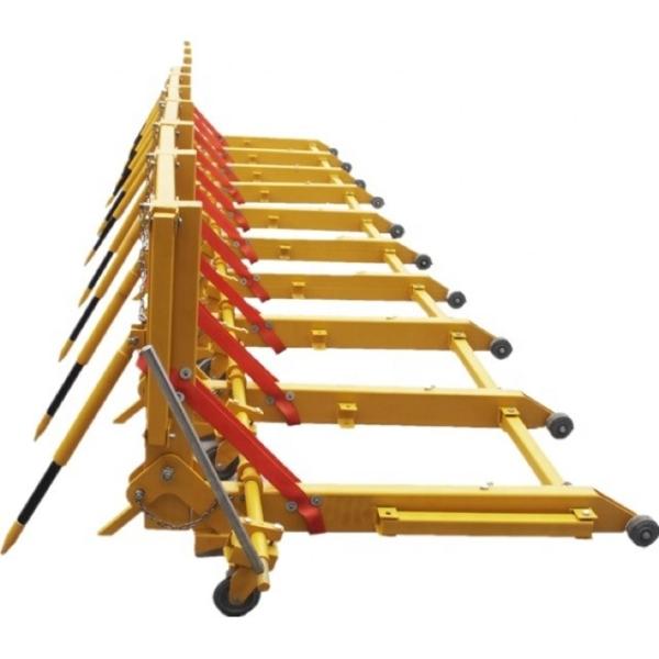 Barreira de segurança do tráfego rodoviário de comprimento flexível Barreira de tráfego portátil por ZASP em amarelo