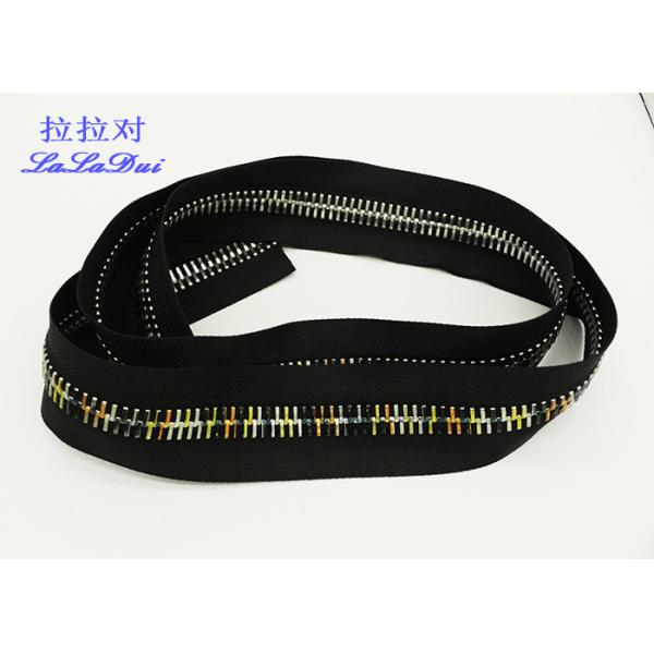12 # Black Long Chainlarge Tooth Zippers , 28 Inch Metal Jacket Zipper By Yard