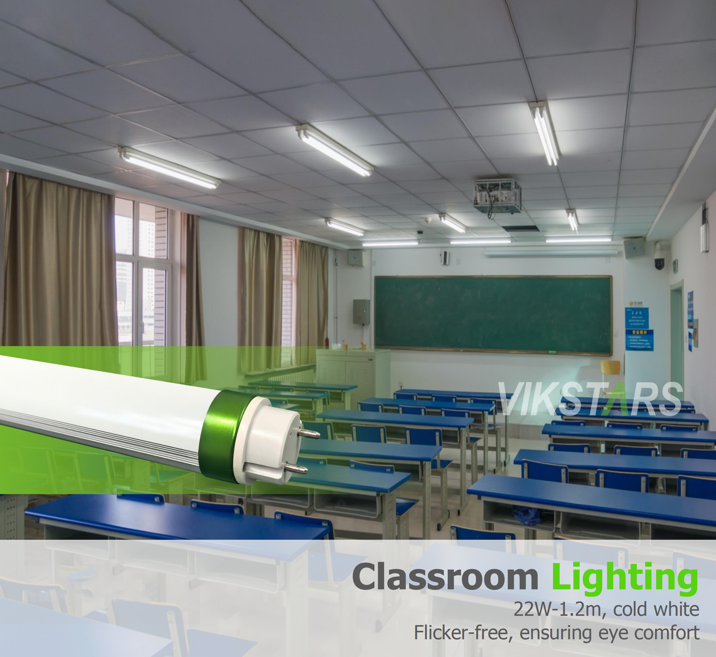 130lm/w High Lumen T8 Tube 3 Years Warranty Good Quality 10W 14W 20W LED Tube For Indoor Commercial Lighting