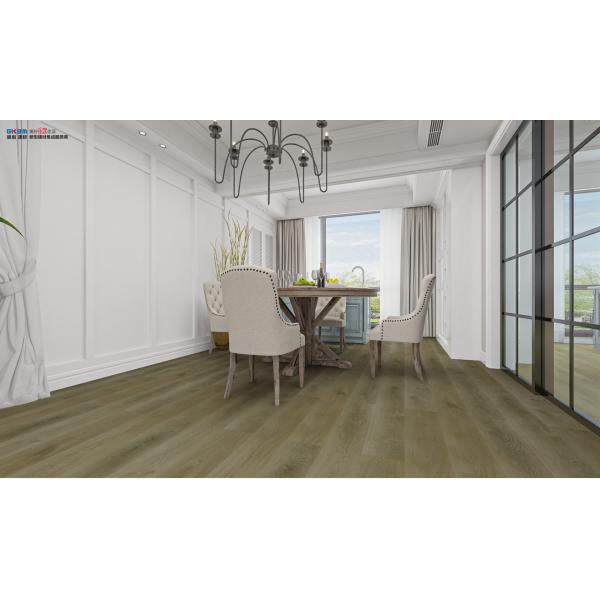 0.3mm SPC Flooring Fire Retardant Noise Prevention Waterproof  Stone Brown GKBM LS-M029
