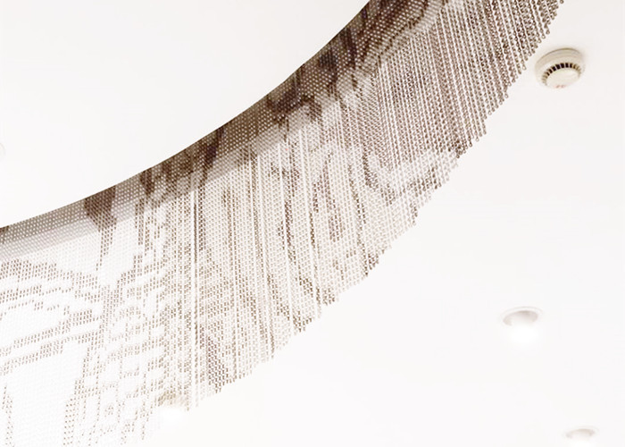 Aluminum Decorative Jack Hook Meshed Curtain Designs Pattern Appearance
