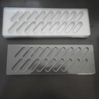 Envases de pasteles de chocolate de plástico rectangular con forma de vacío