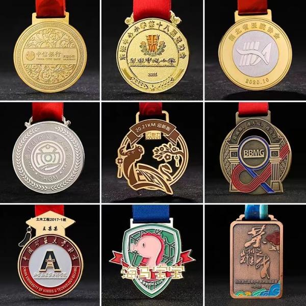3D Engraved Zinc Alloy Custom Medal for Sports Achievements with Personalized Design