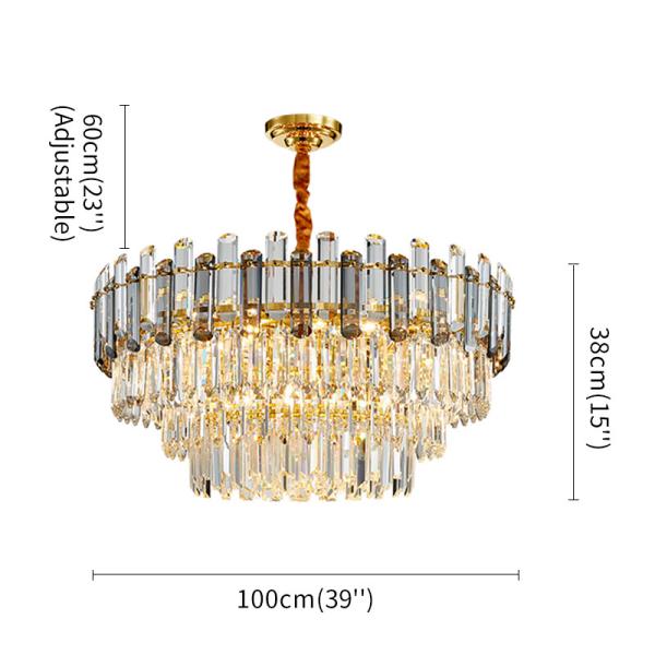 Creative Led Chandelier For Live Room 2021 Luxury Crystal Lamp Rectangle princess chandelier(WH-CY-217)