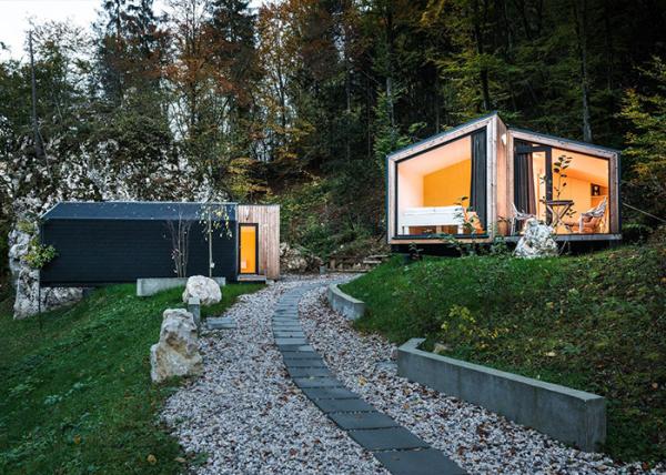 A casa pré-fabricada da armação de aço modular dirige a isolação de alumínio das lãs de vidro do elevado desempenho das portas deslizantes
