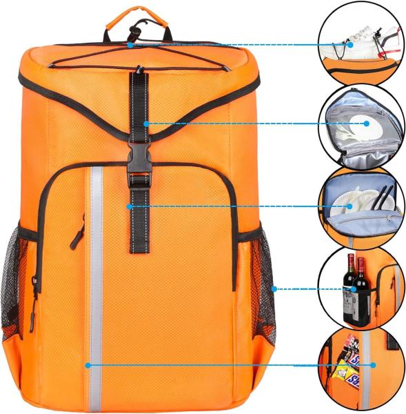 Lightweight Soft Leakproof Insulated Waterproof Picnic Cooler Bag For Camping Hiking Beach