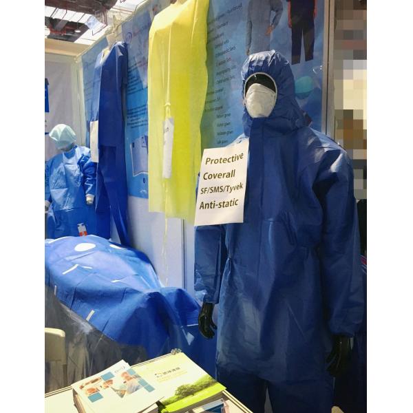Disposable dark blue micro porous coverall with hood,S-XXL,against dust and oil,Tyvek function