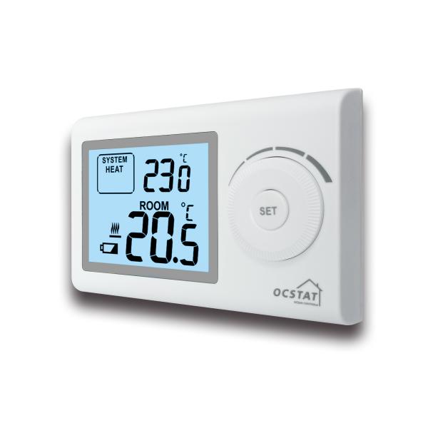 Gas Boiler Heating Wired Room Thermostat Easy Operation White Color