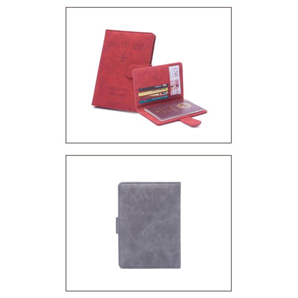ANTI-THEFT NEW TRAVEL MULTI-FUNCTIONAL PASSPORT TICKET DOCUMENT PROTECTION CASE RFID BUCKLE CARD BAG