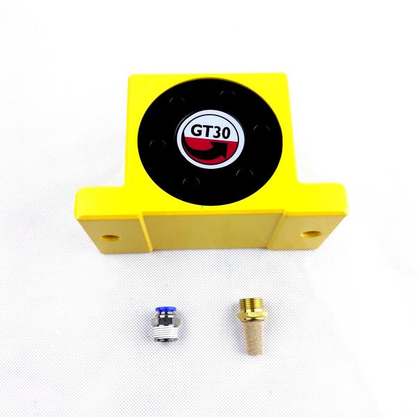 Vibrator de turbina pneumática industrial GT30 Força centrífuga 12000 N Temperatura de funcionamento até 120.C