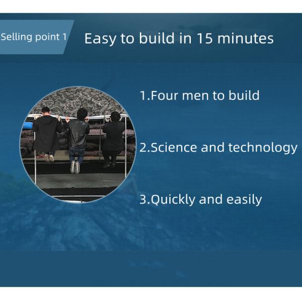 Oxford Military Camping Gear Camouflage Waterproof Tent 5*10*1.8*3.1m