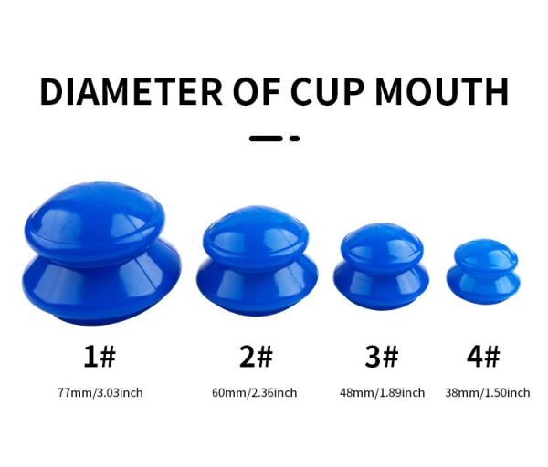 Body Care Reusable Silicone Anti Cellulite Cupping Set massage equipment silicone cups