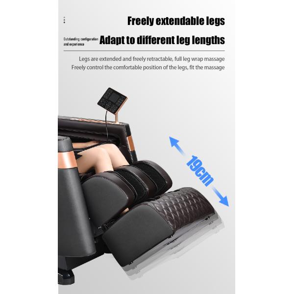 Synthetic Leather Upholstery 4D SL Track Zero Gravity Massage Chair with Shiatsu Rollers