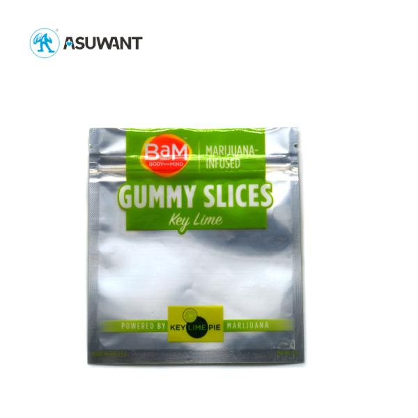 Мини Resealable Childproof пластиковый Mylar кладет доказательство в мешки запаха VMPET