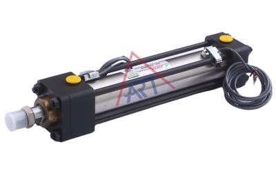 JUFAN Magnetic Induction Oil Cylinder With Cushion Valve Tie Rod Double Acting