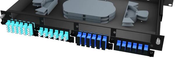 CRSS SC Duplex Adapter Plate , 12SC Port Fiber Adapter Panel Flexible Functions
