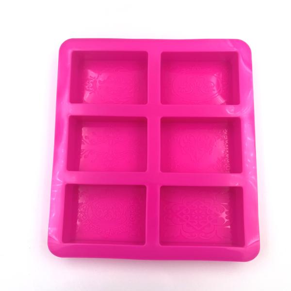 Portable Harmless Rectangle Soap Mould , Multipurpose Soap Molding Trays