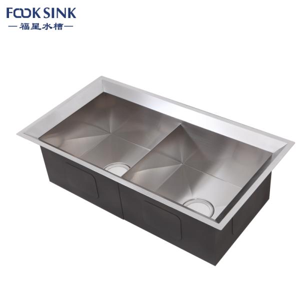 Double Bowl Stainless Steel Single Bowl Kitchen Sink Top Mount 32''X18''X10''