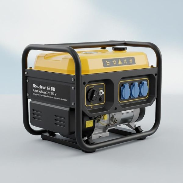 Noiselevel 62 DB Small Petrol Generator Rated Voltage 120 240 V Energy Source for Outdoor Events and Emergency Situations